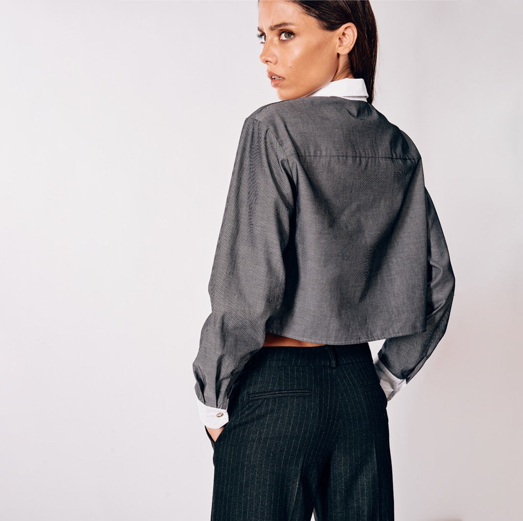 jjFALLENPIN crop shirt | Parisienne et Alors 
