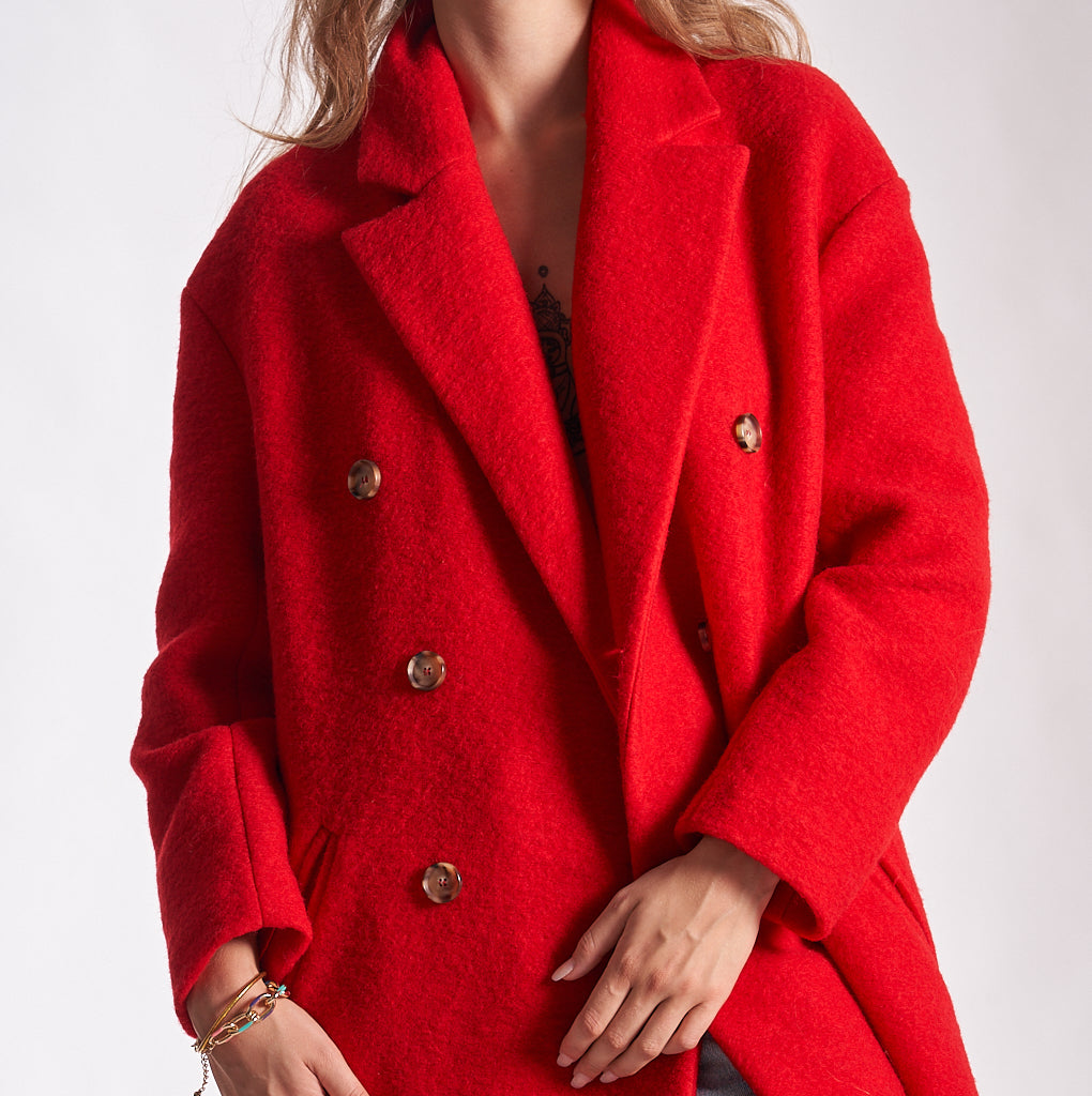 Manteau rouge RIVERAIN 