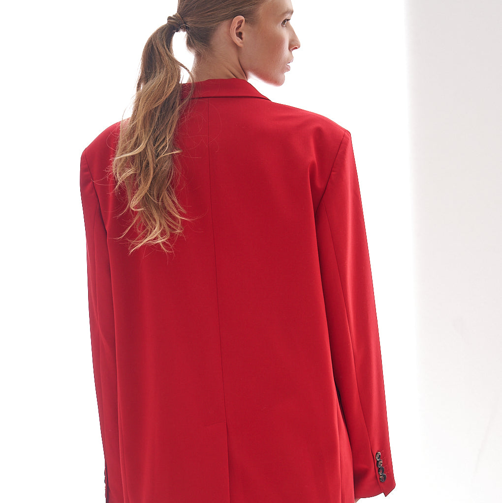 jjVeste rouge DEGUERRY - parisienne et alors