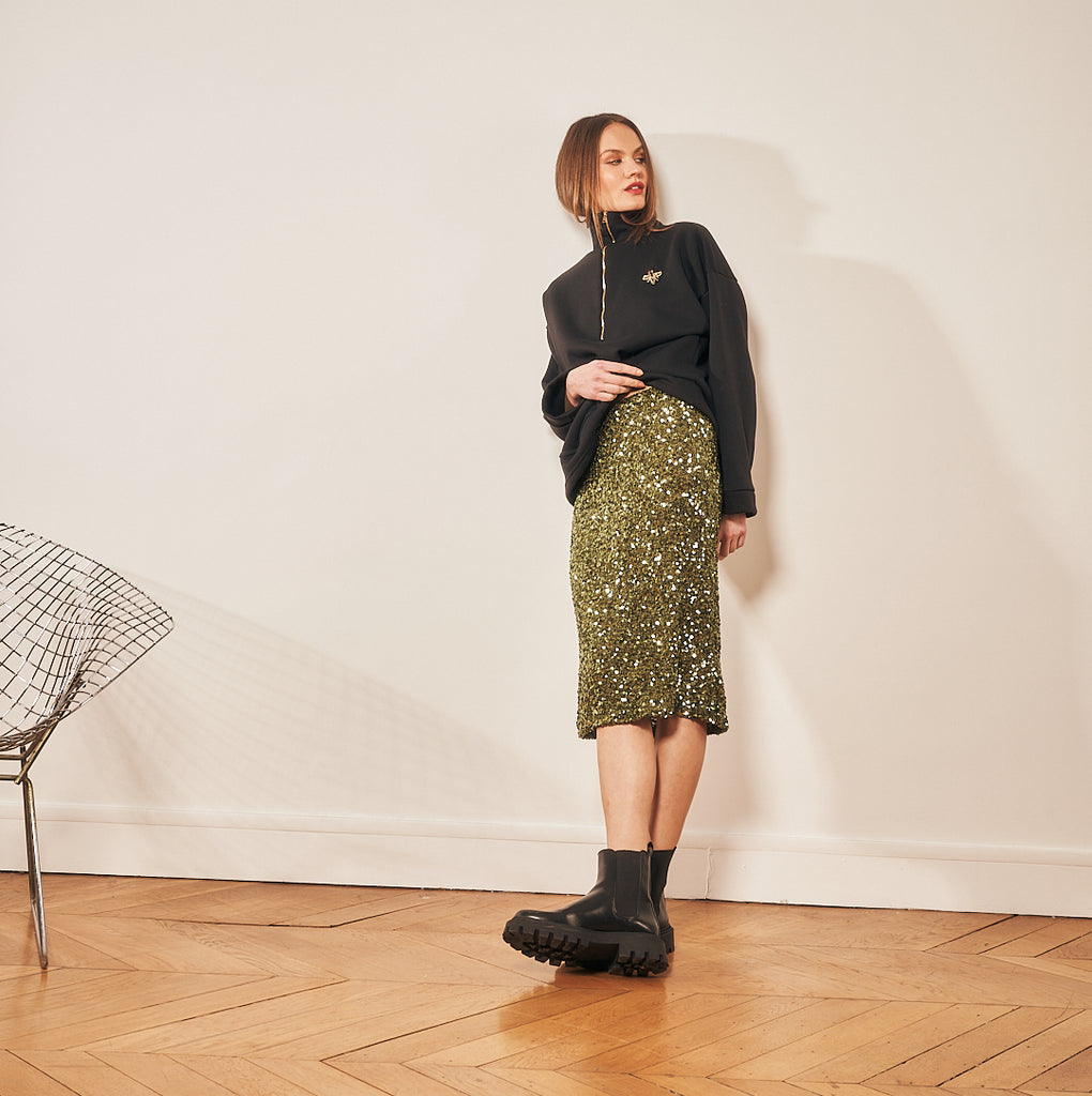 jjNEVA Sequined skirt  | Parisienne et Alors 