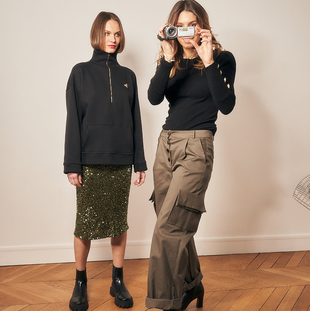 jjNEVA Sequined skirt  | Parisienne et Alors 