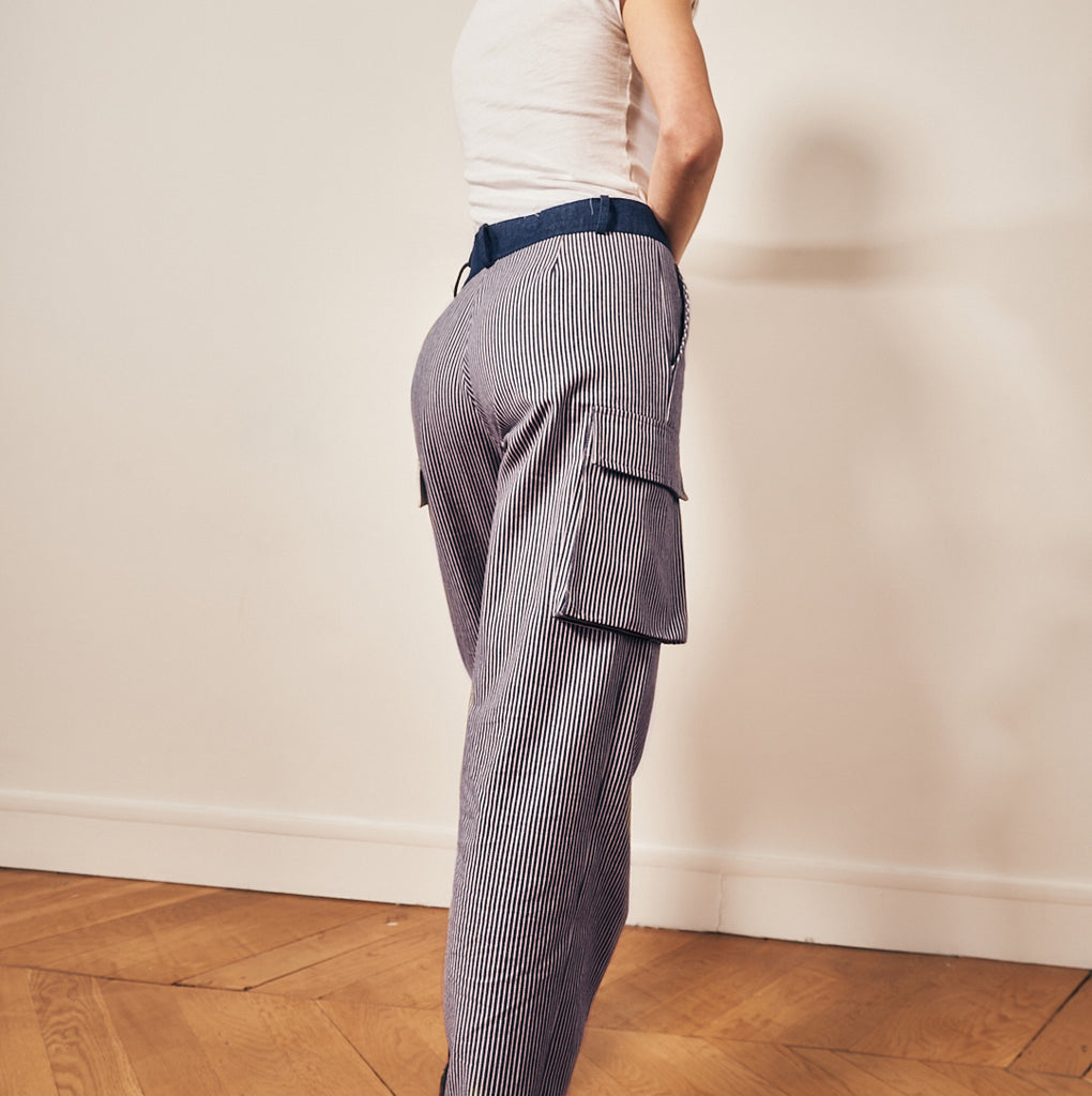 jjPantalon rayé ROYALE | Parisienne et Alors 