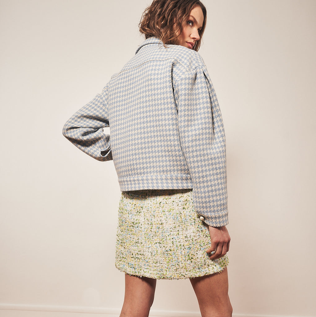 jjBlouson en pied de poule PRONY | Parisienne et Alors 