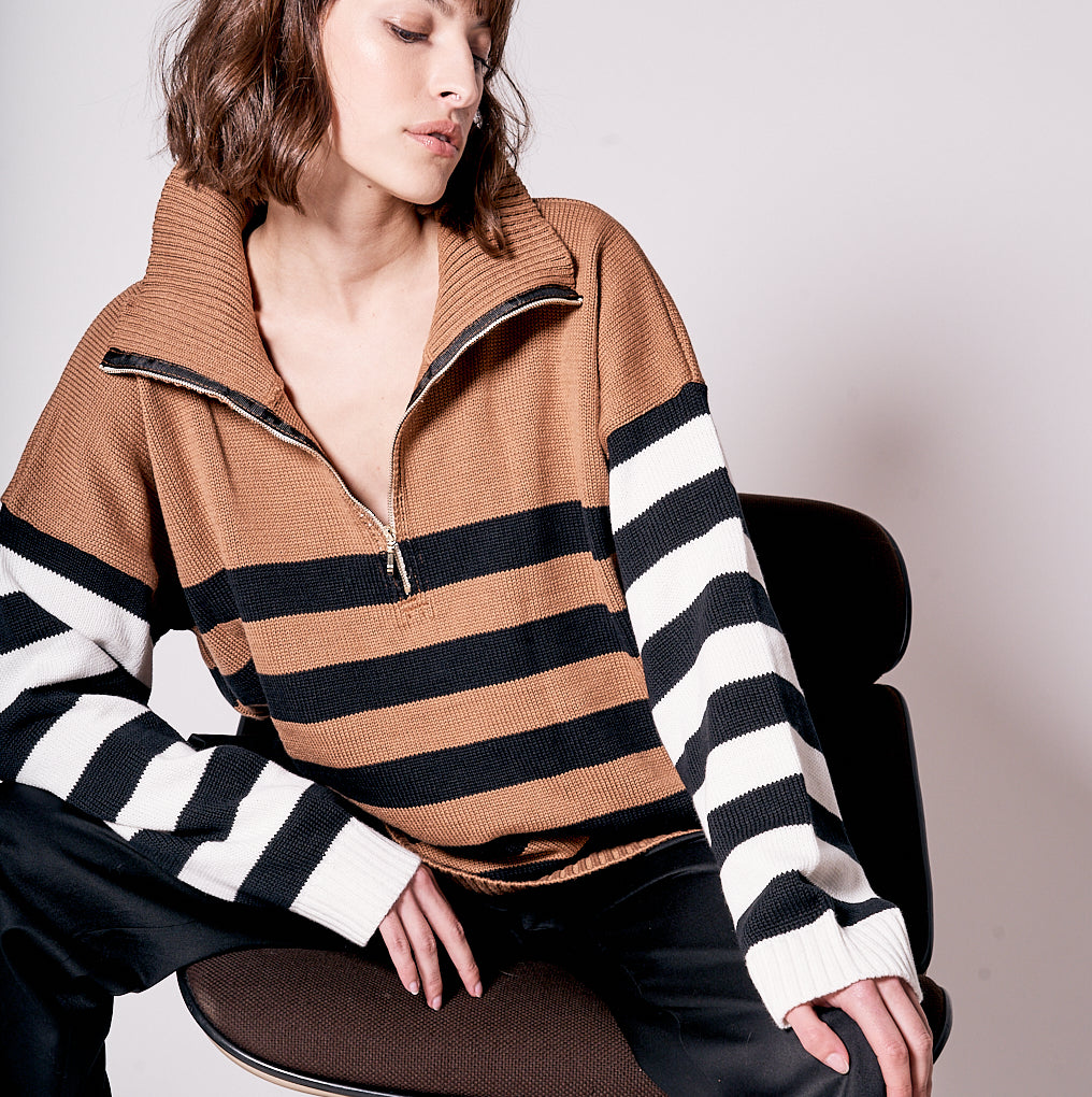 jjPull camionneur rayé SURENE | Parisienne et Alors 