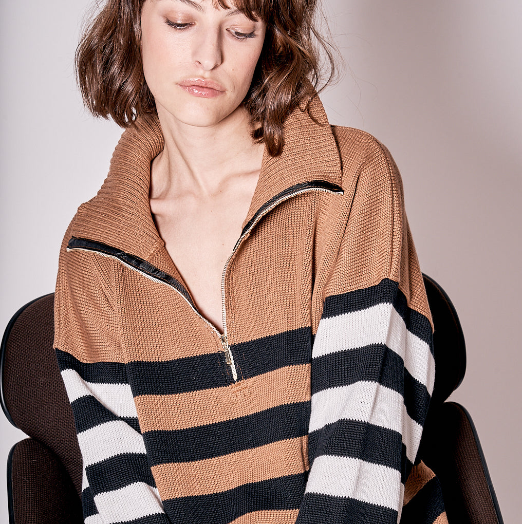 jjPull camionneur rayé SURENE | Parisienne et Alors 