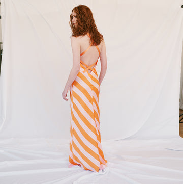 Long dress with bare back POINSOT | Parisienne et Alors 