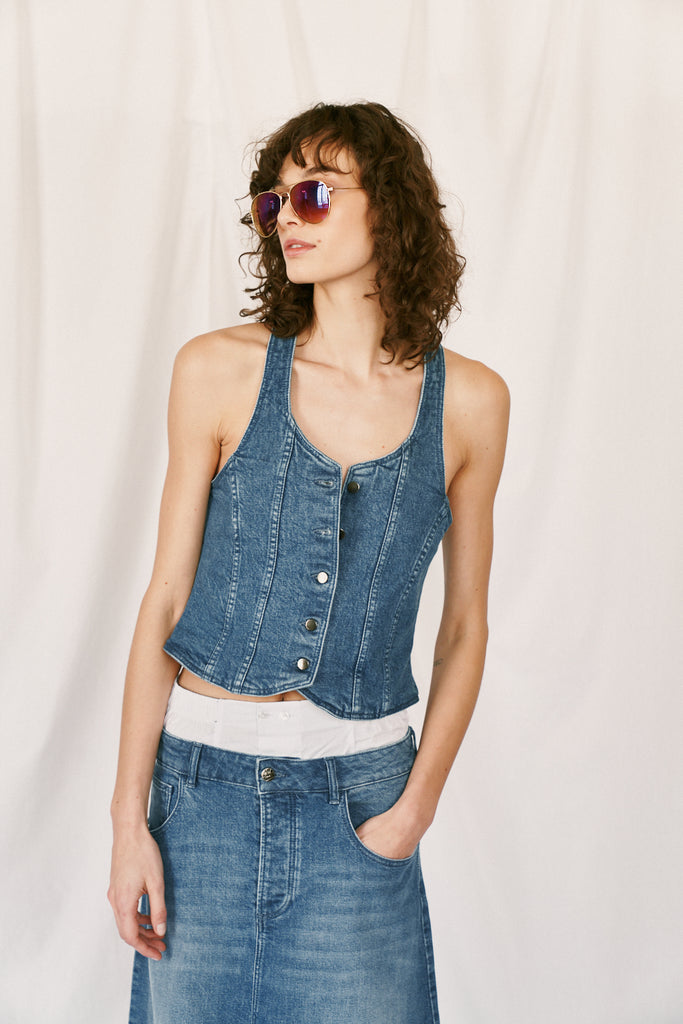 jjGilet en jean DELAITRE | Parisienne et Alors 